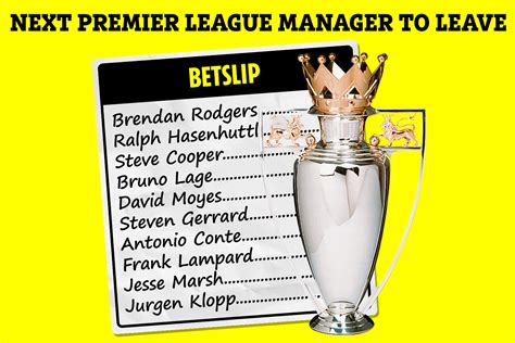 next manager to leave odds|Next Managerial Sack Race Odds .
